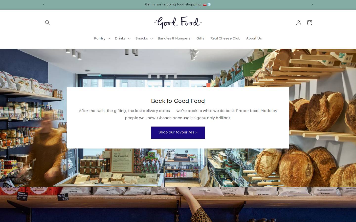 goodfood.org.uk homepage screenshot