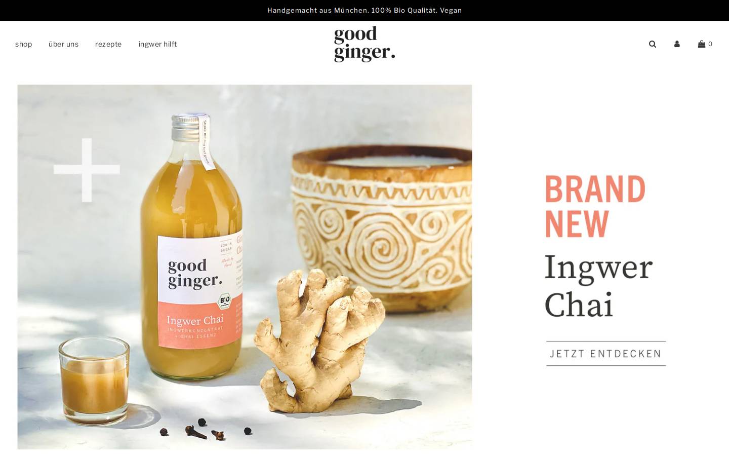 goodginger.de homepage screenshot