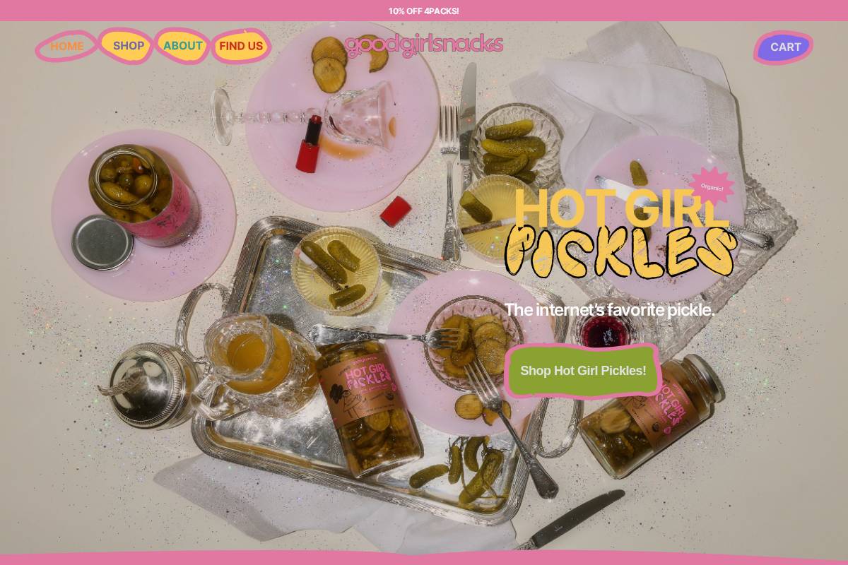goodgirlsnacks.com homepage screenshot