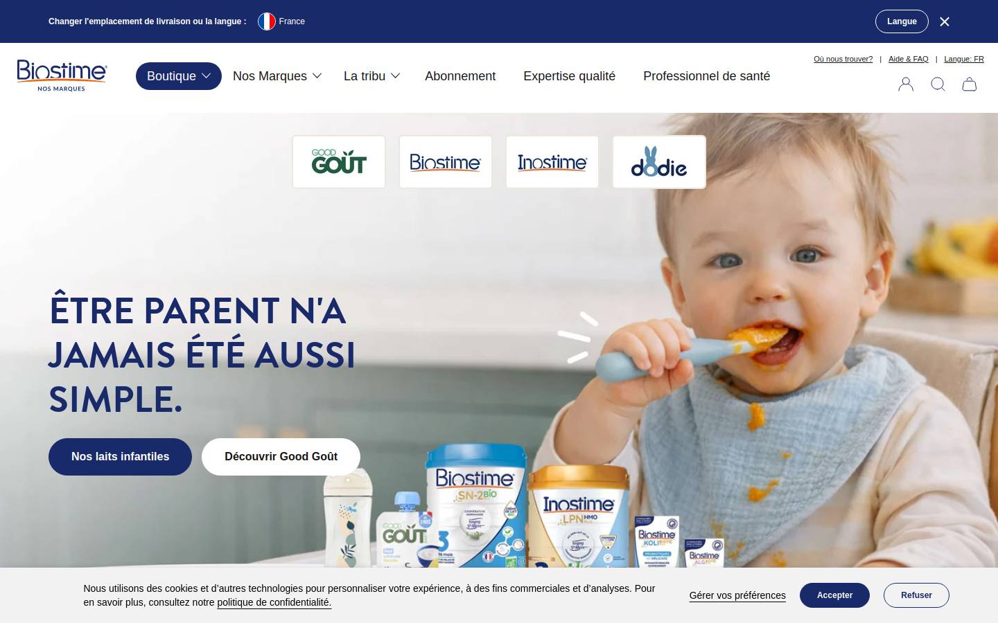 goodgout.fr homepage screenshot