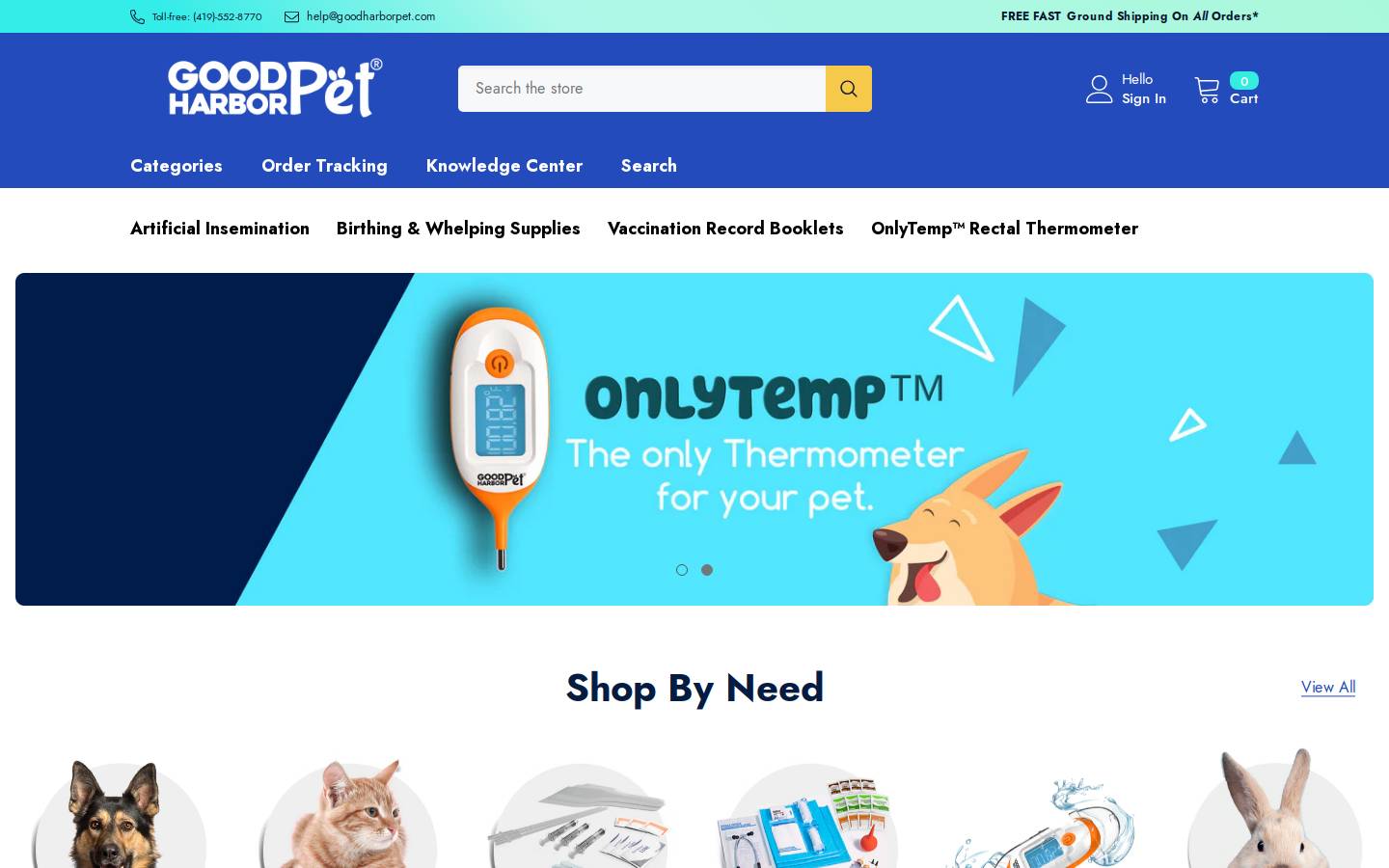 goodharborpet.com homepage screenshot