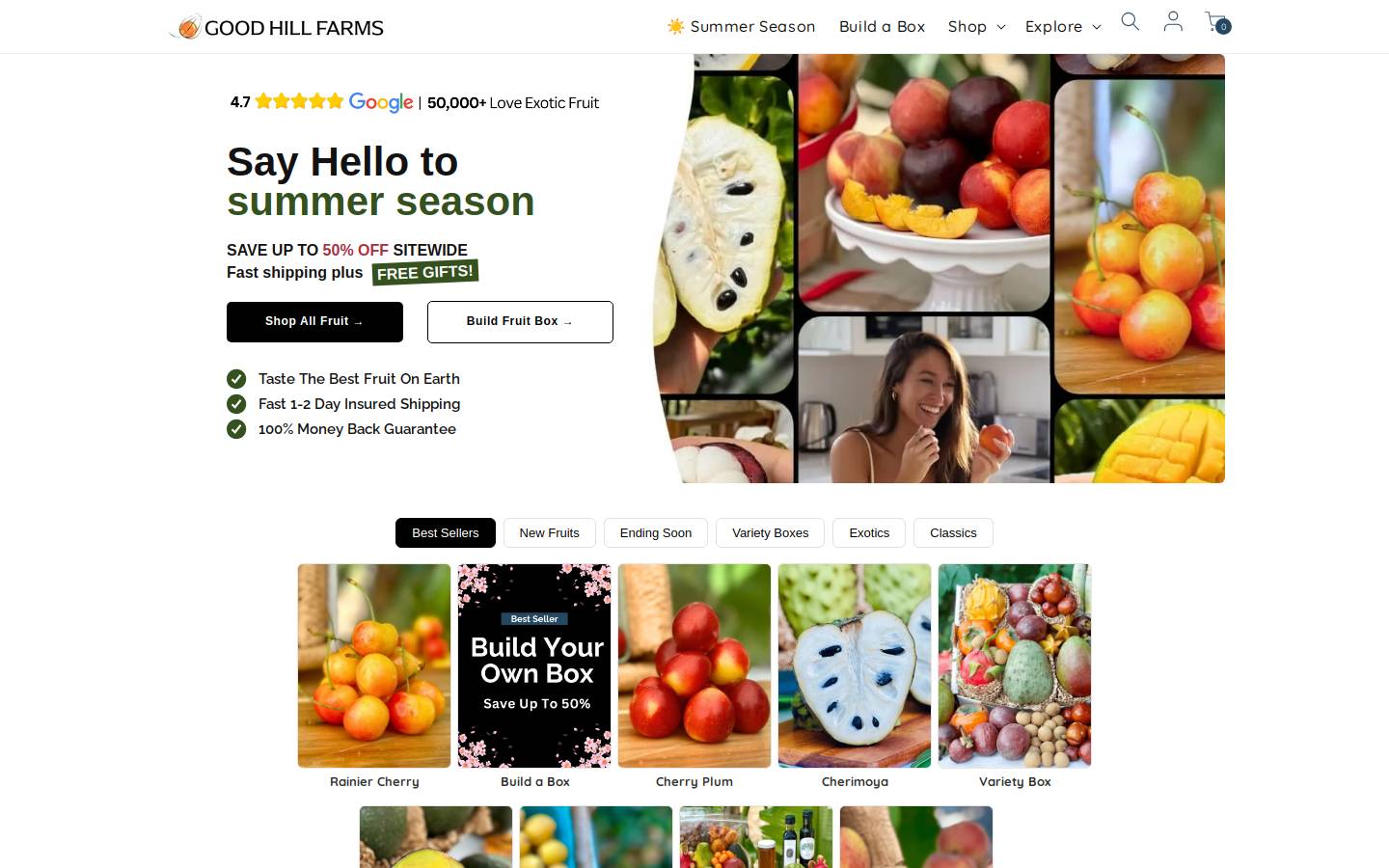 Goodhillfarms homepage screenshot