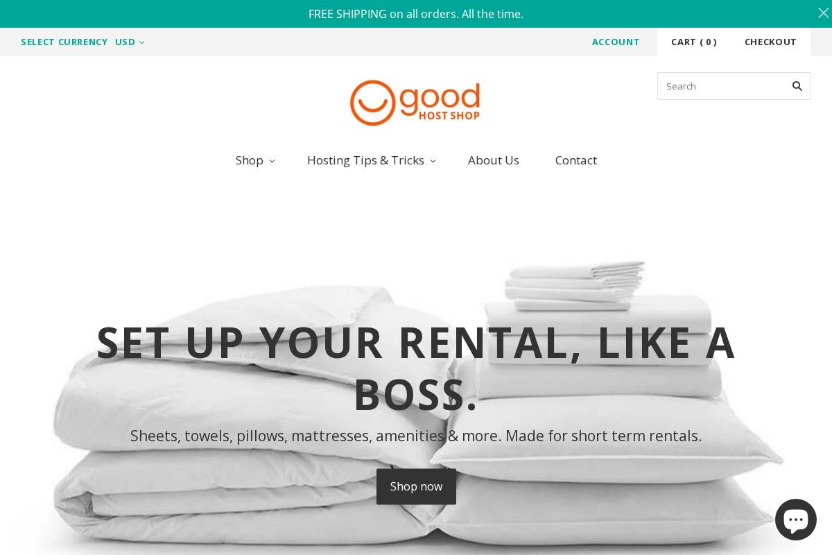 goodhostshop.com homepage screenshot