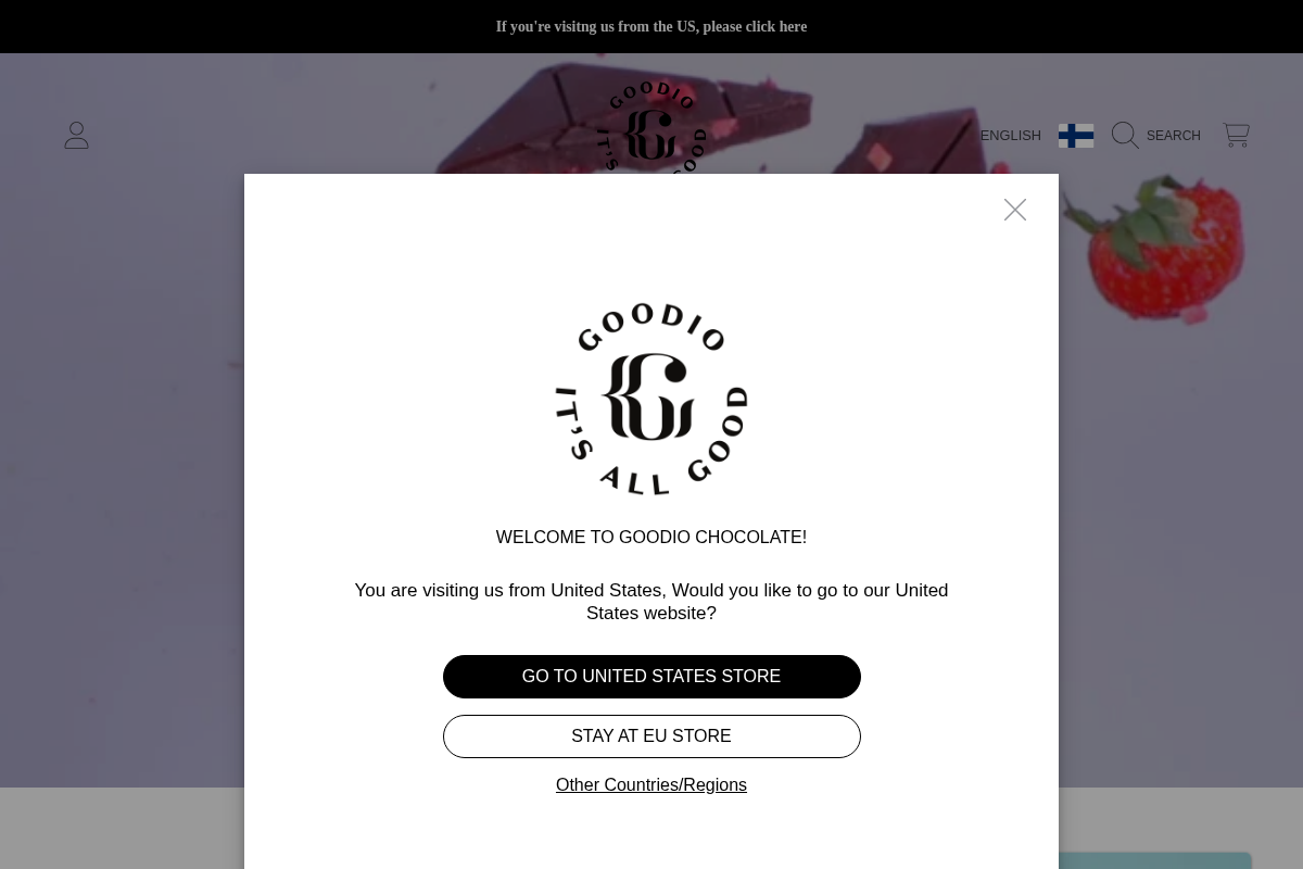 goodiochocolate.com homepage screenshot