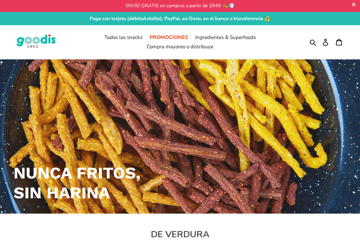 goodis SNKS homepage screenshot