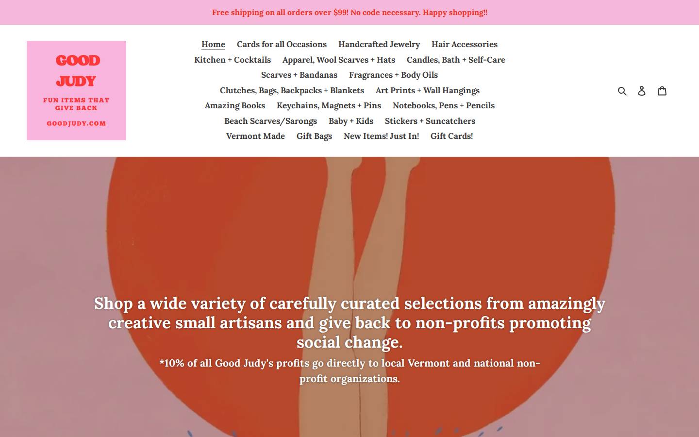 goodjudy.com homepage screenshot