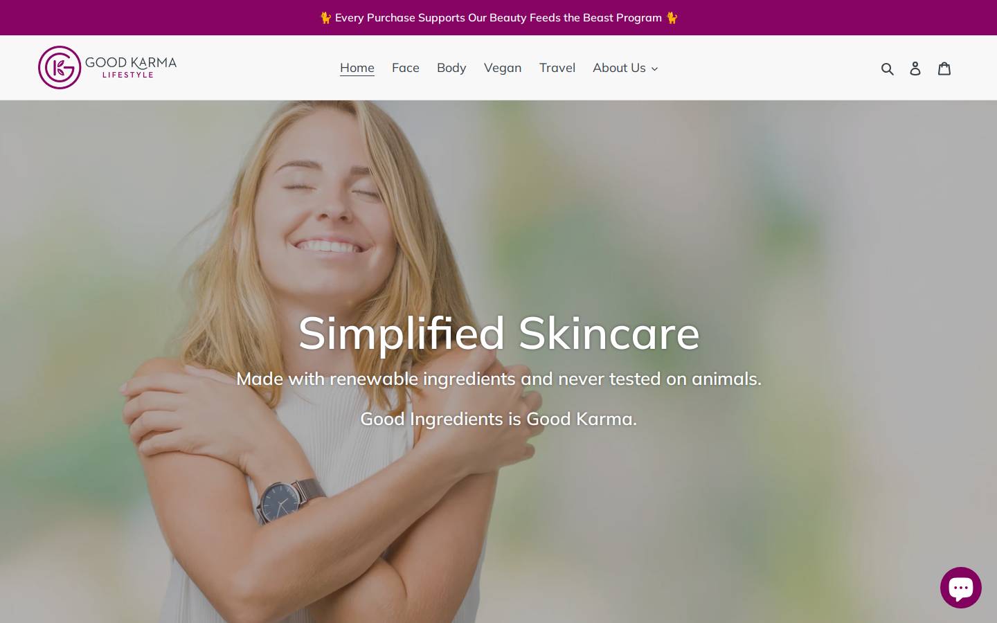 goodkarmaconcepts.com homepage screenshot
