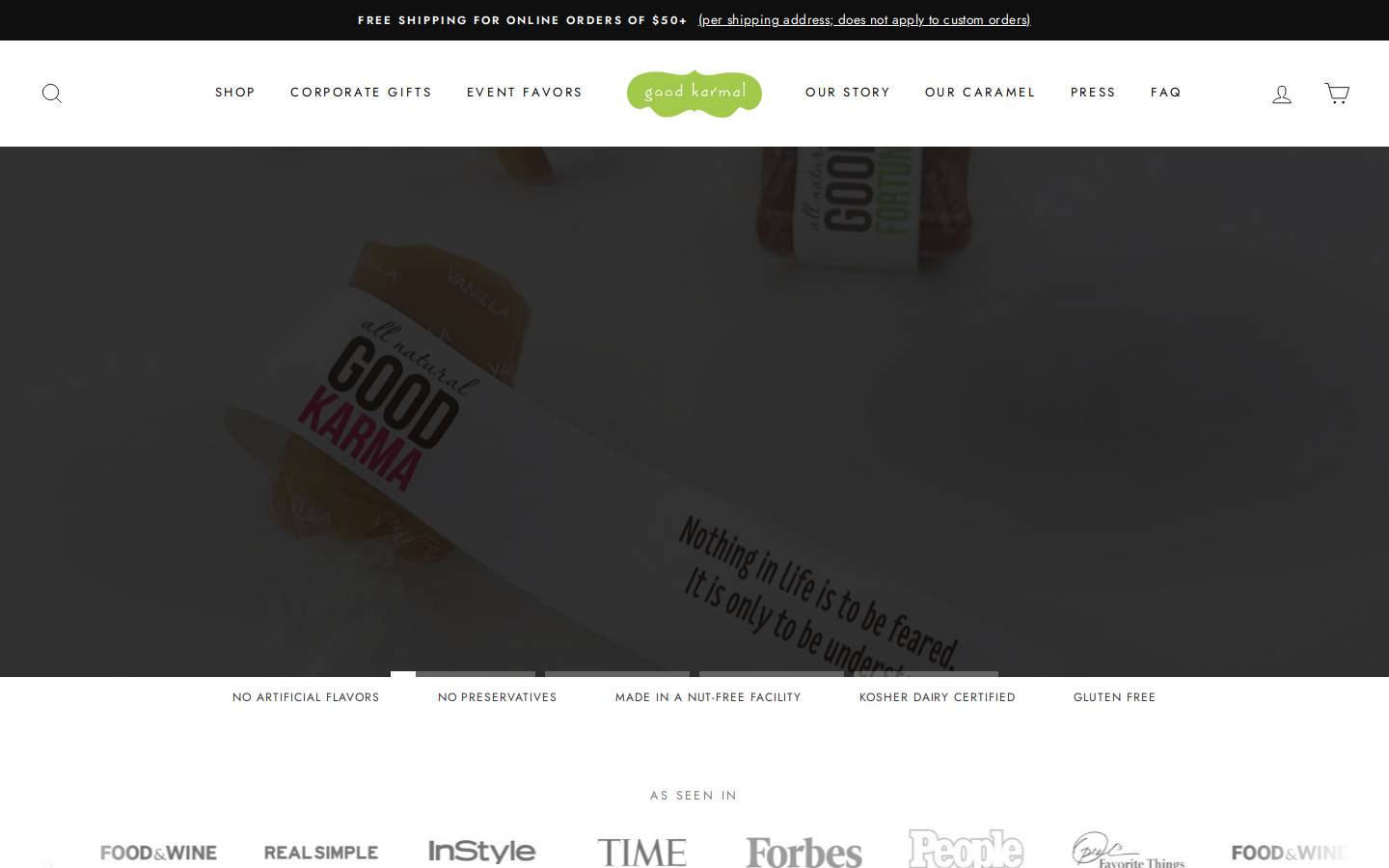 goodkarmal.com homepage screenshot