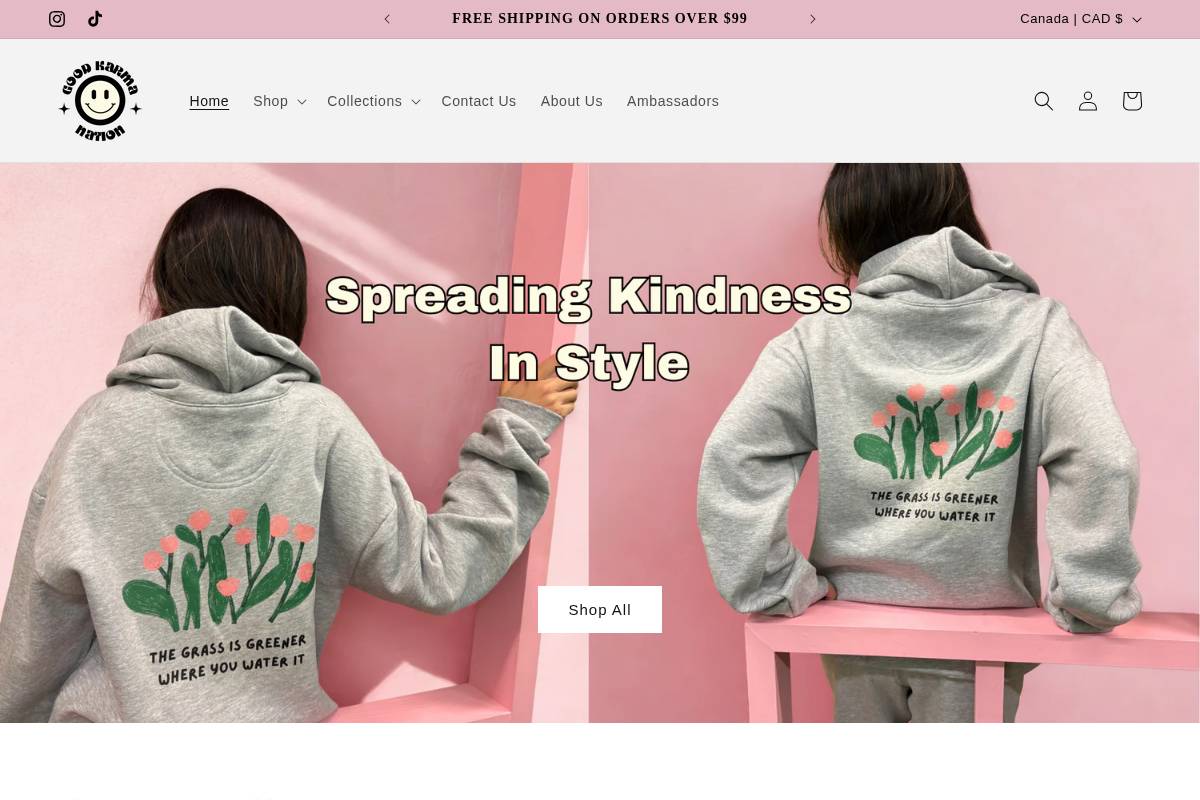 goodkarmanation.com homepage screenshot