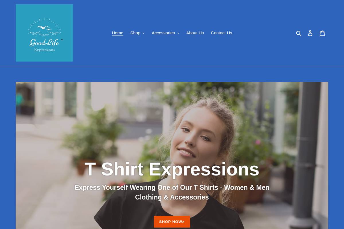 goodlifeexpressions.com homepage screenshot