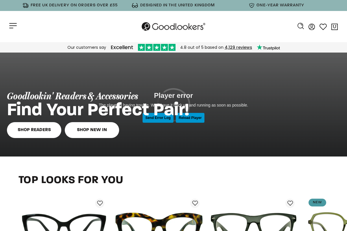 Goodlookers homepage screenshot