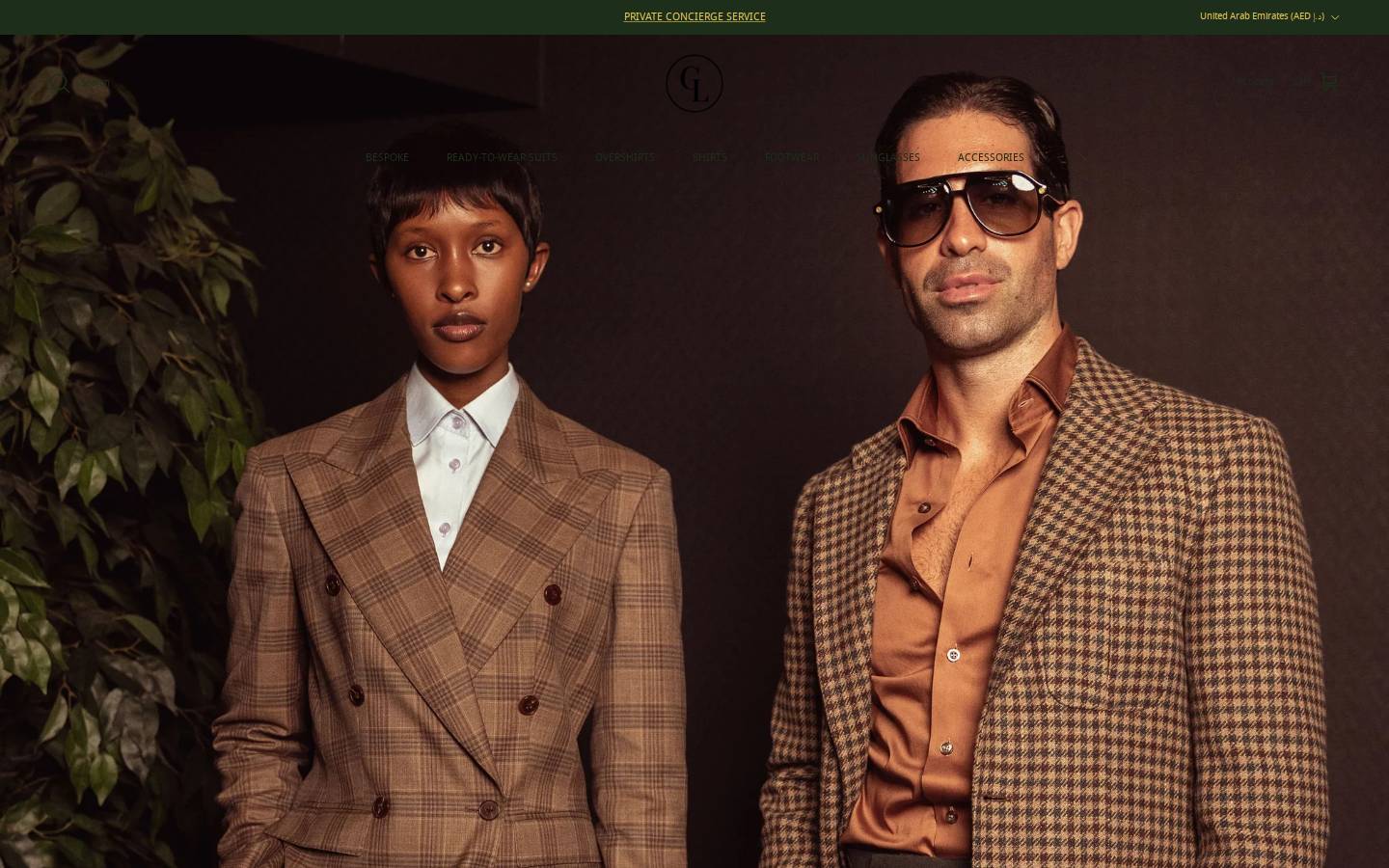 goodluckbespoke.com homepage screenshot