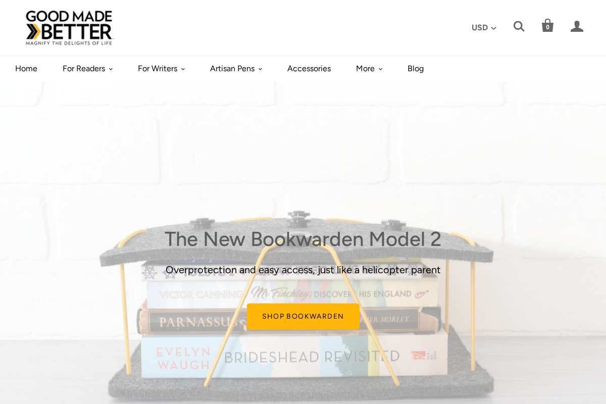 Good Made Better homepage screenshot