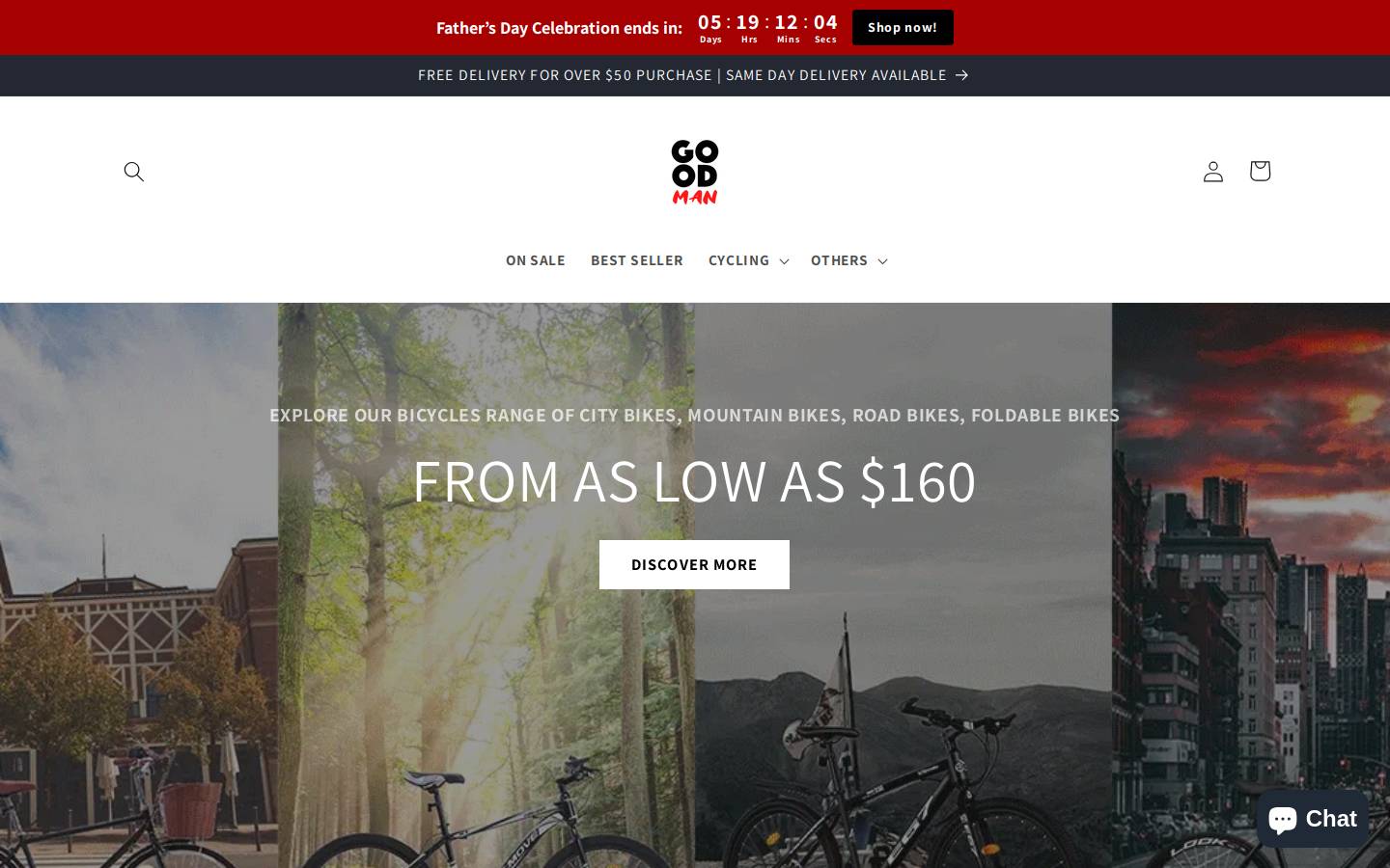 Goodman.com homepage screenshot