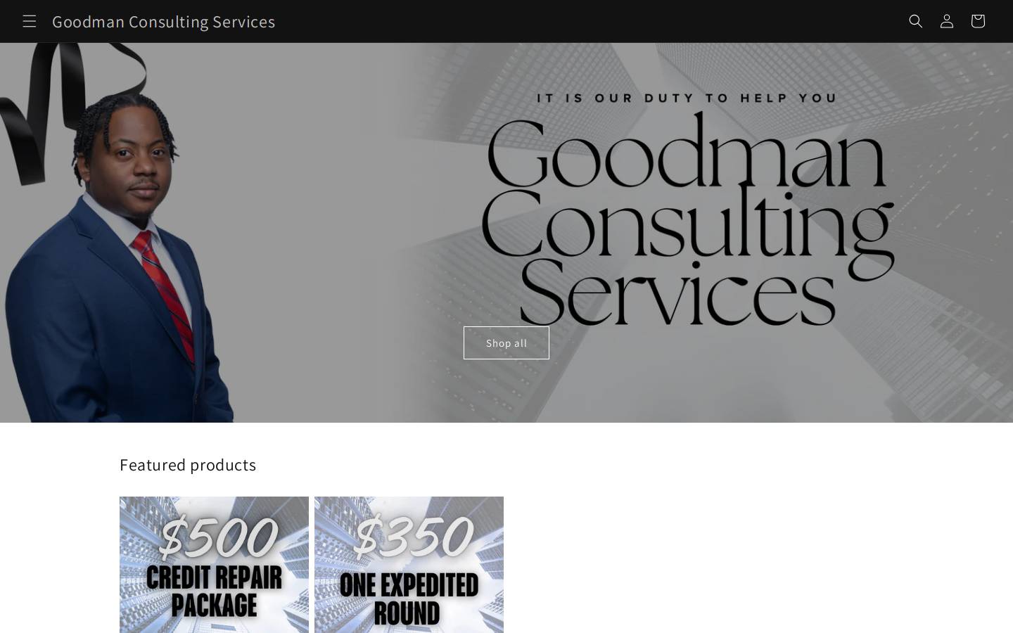 goodmanconsults.com homepage screenshot