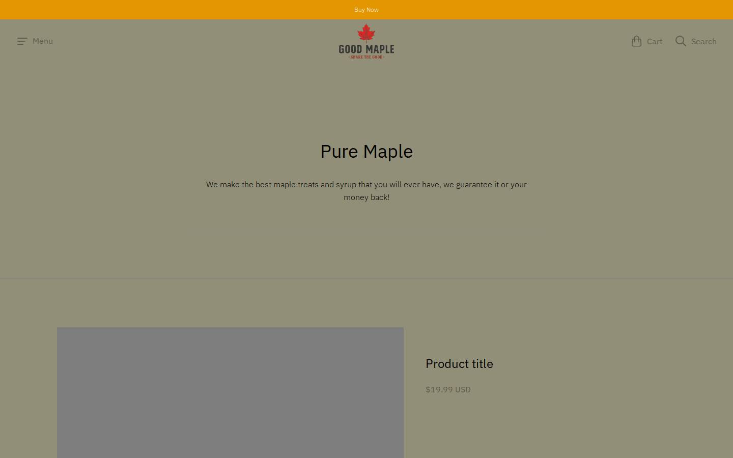 goodmaple.com homepage screenshot