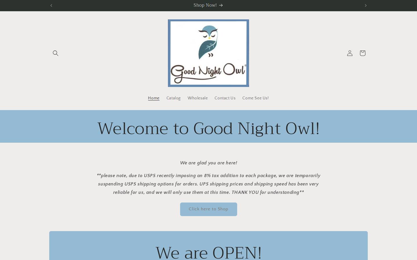 goodnightowl.com homepage screenshot