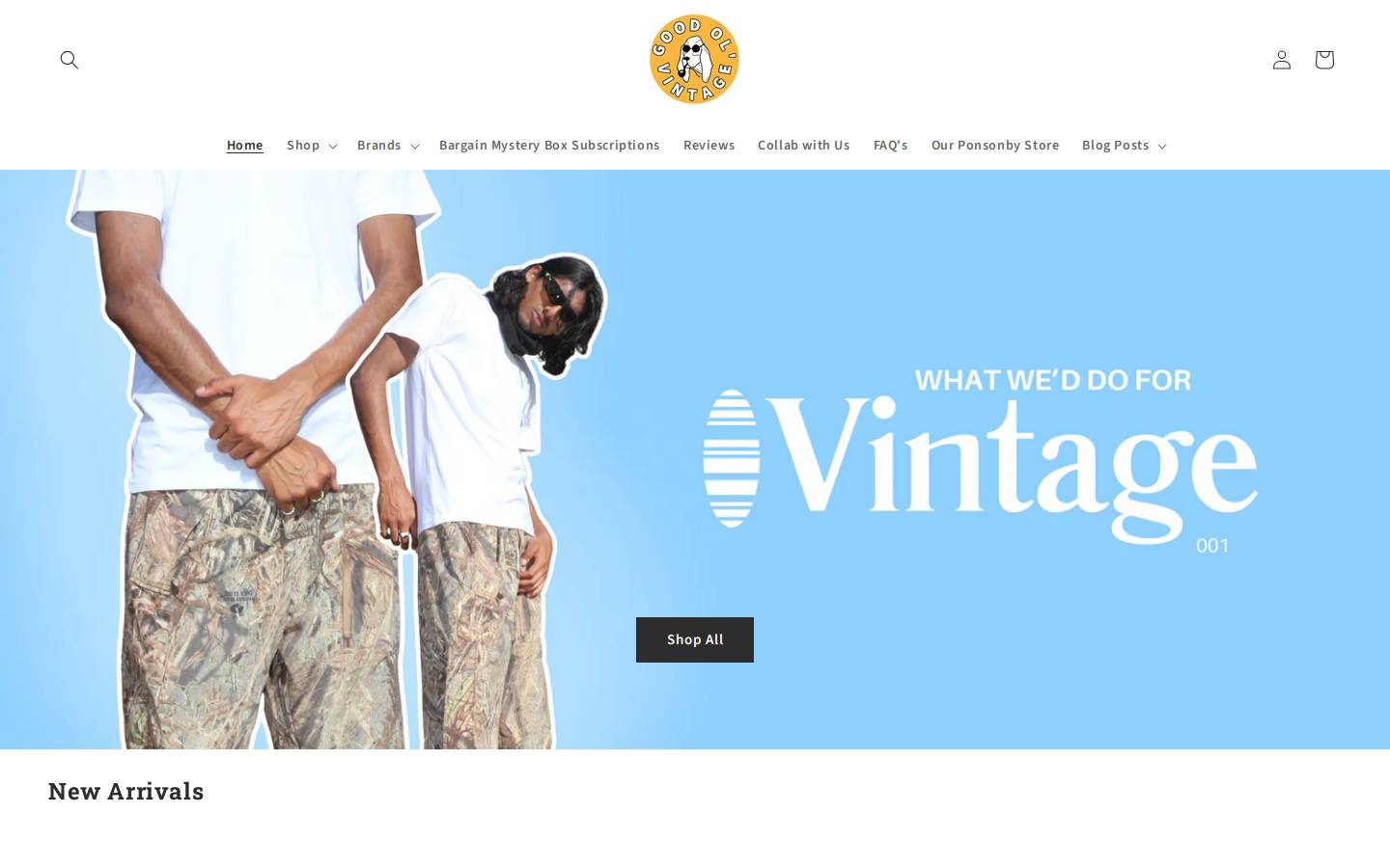 goodolvintage.co.nz homepage screenshot
