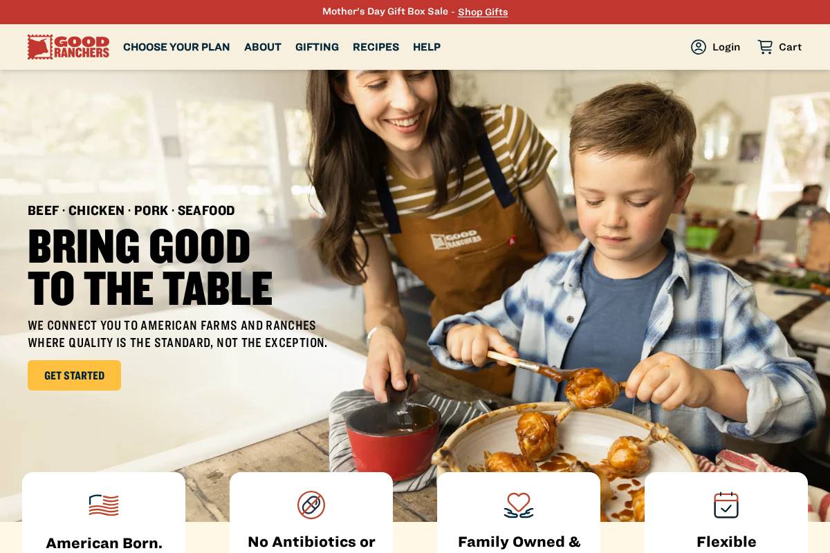 Good Ranchers homepage screenshot