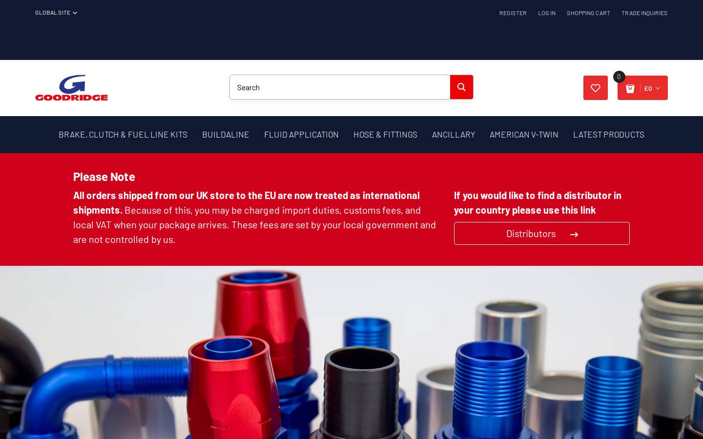 Goodridge homepage screenshot