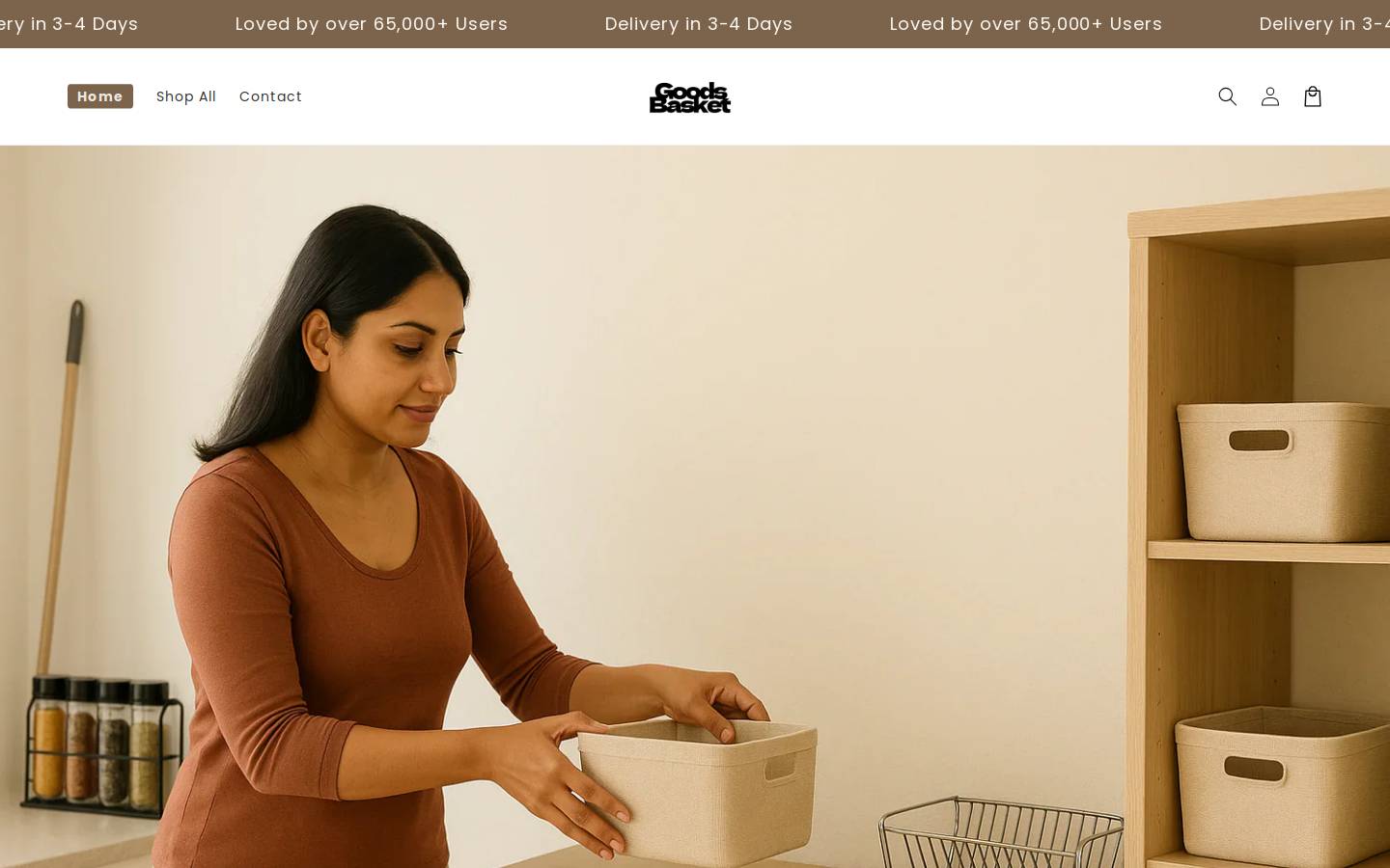 goodsbasket.com homepage screenshot