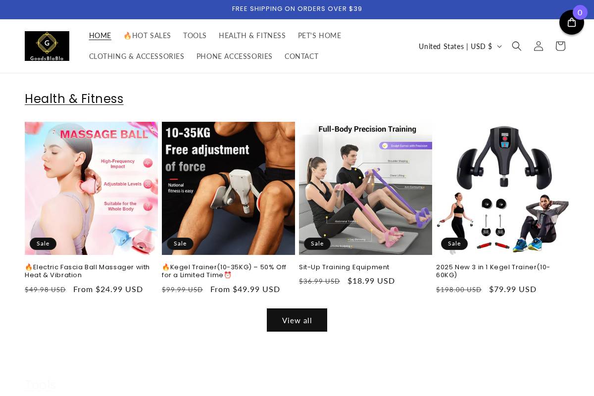 goodsblabla.com homepage screenshot