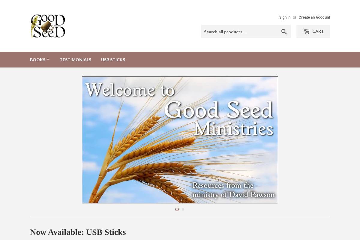 goodseed.org homepage screenshot
