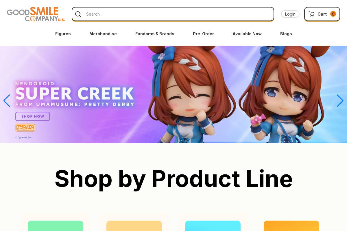 Goodsmileus homepage screenshot