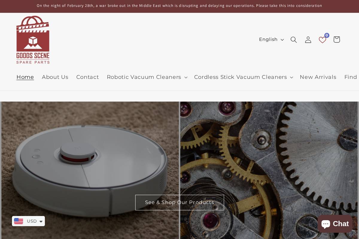 goodsscene.net homepage screenshot