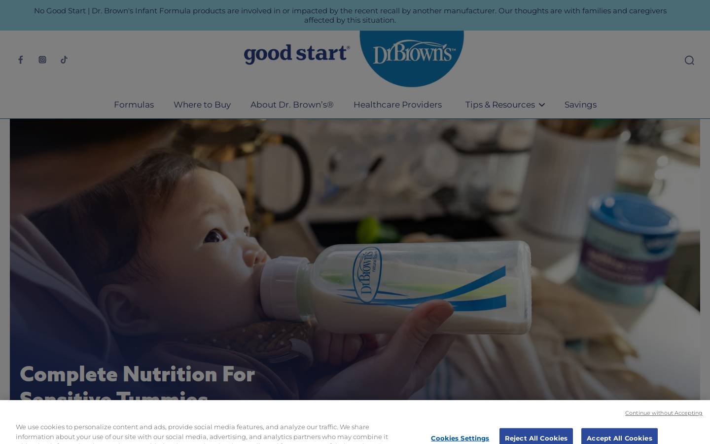 goodstartbaby.com homepage screenshot