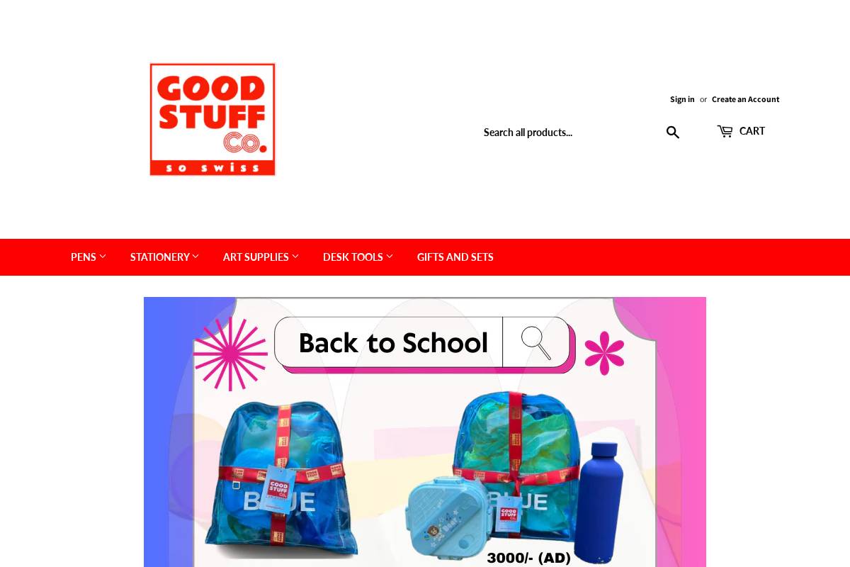 goodstuffco.in homepage screenshot