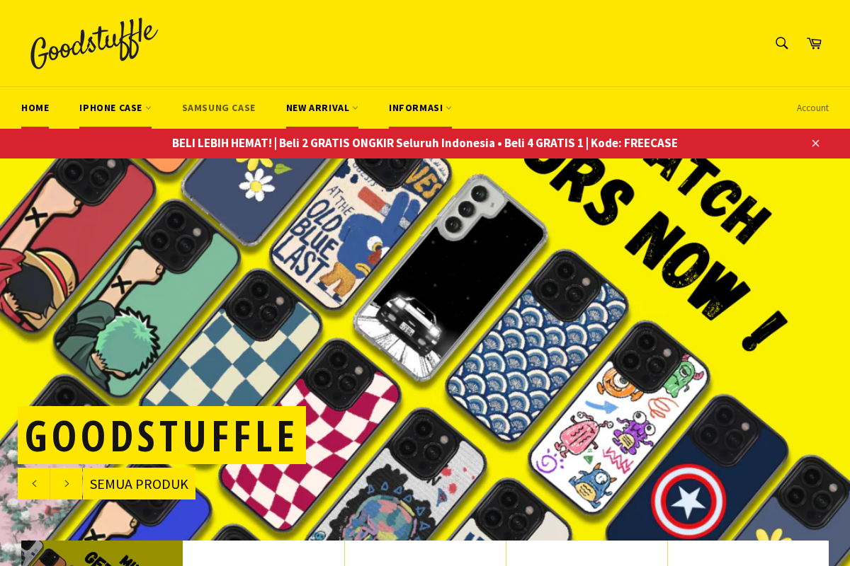 goodstuffle homepage screenshot
