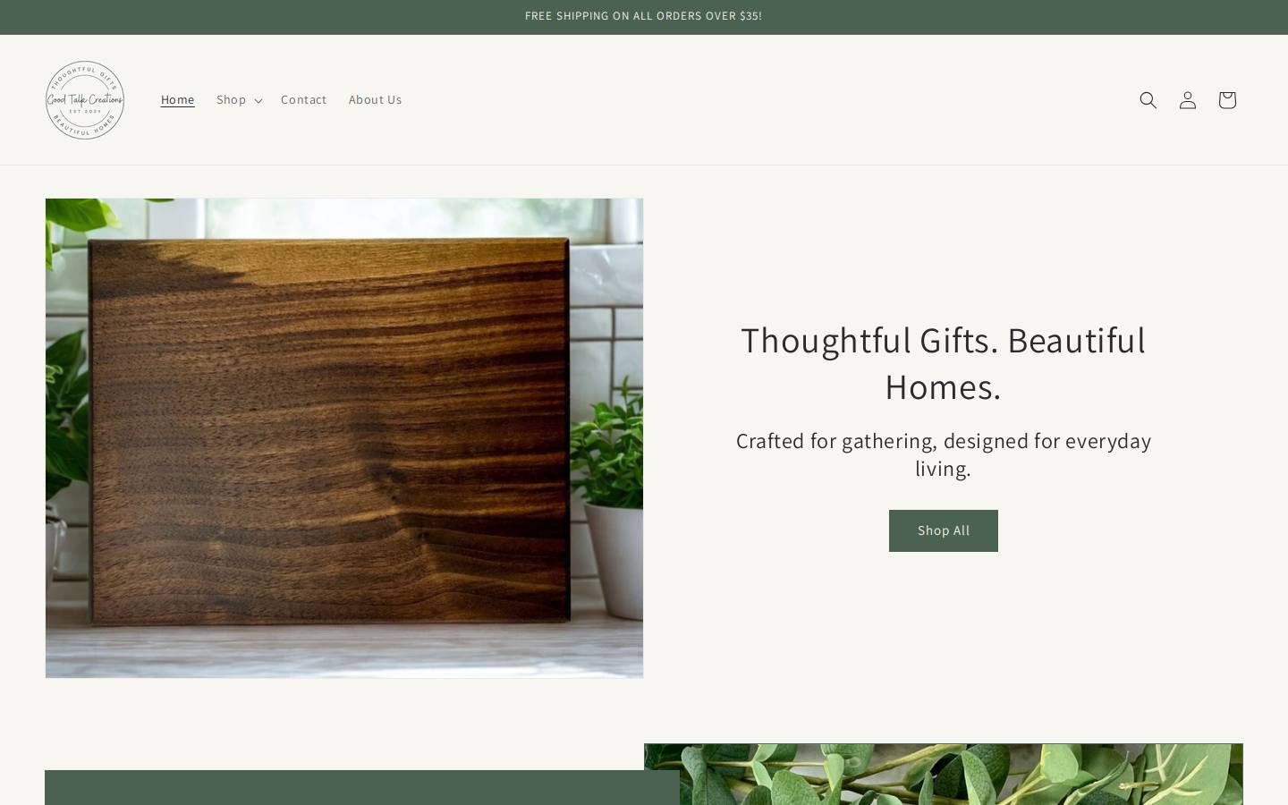 goodtalkcreations.com homepage screenshot