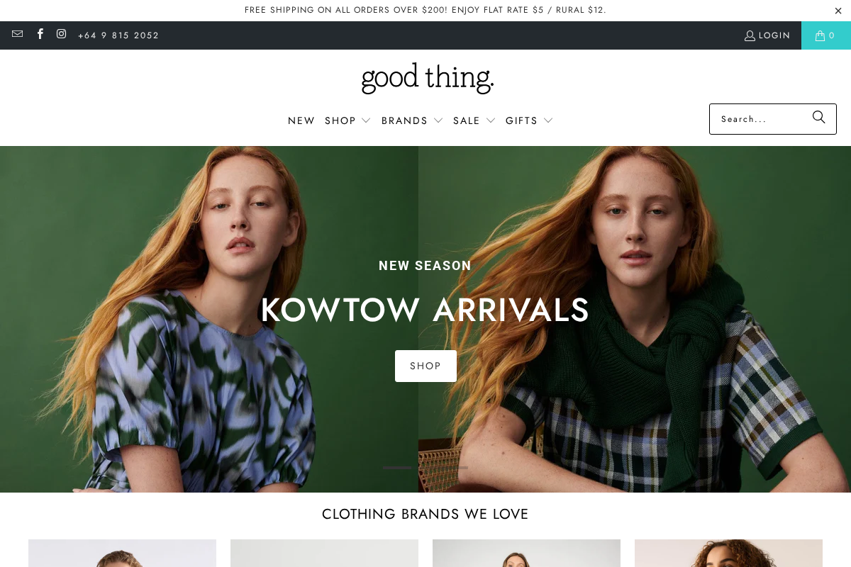 Good Thing homepage screenshot