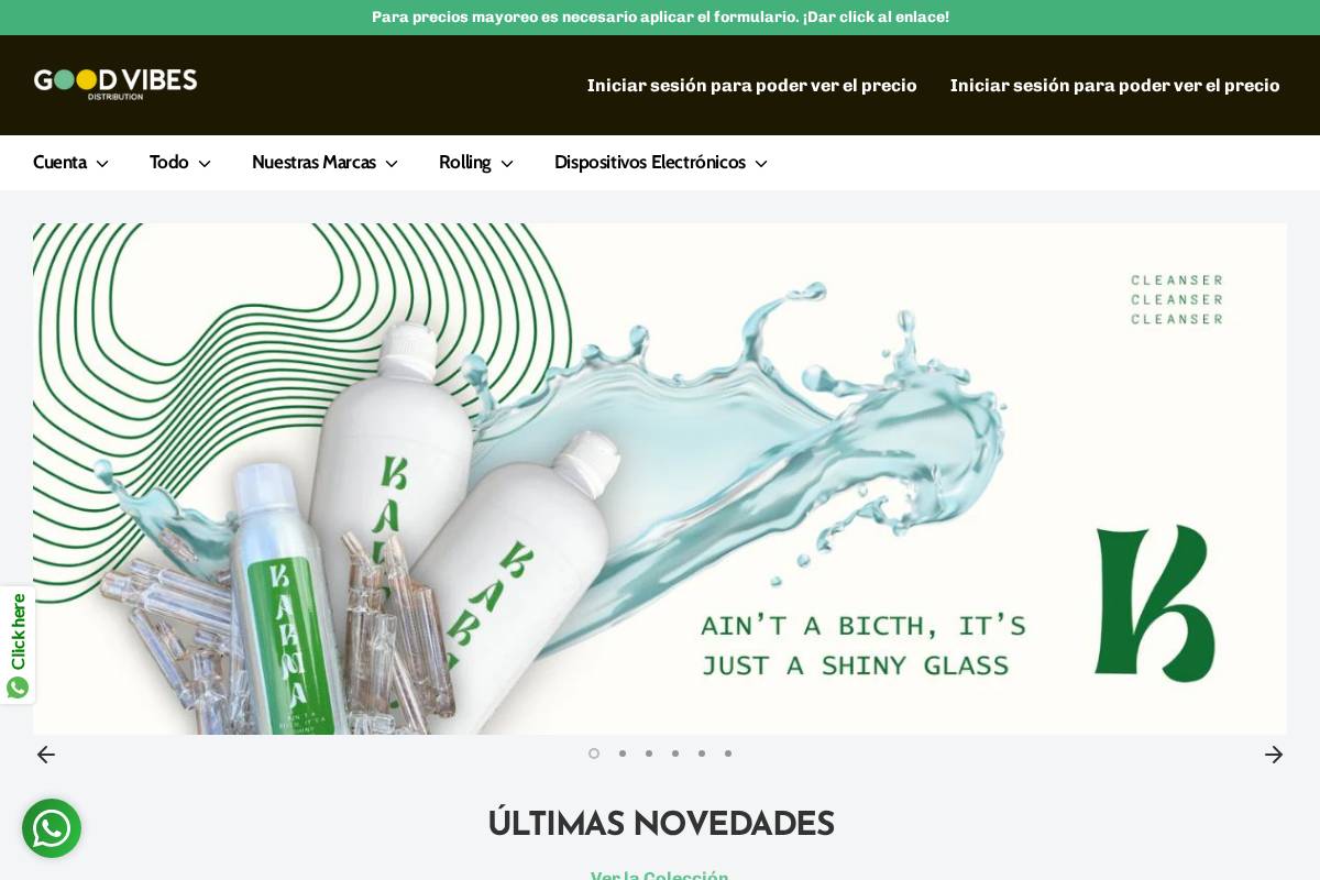goodvibesdistribution.com homepage screenshot