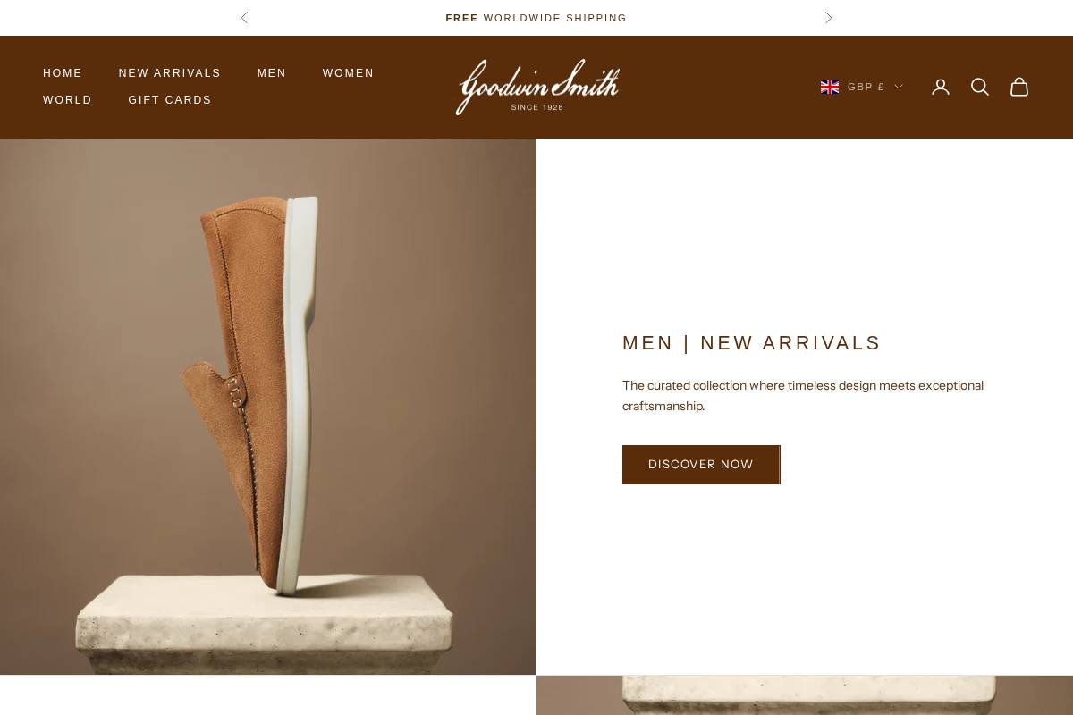 Goodwin Smith homepage screenshot