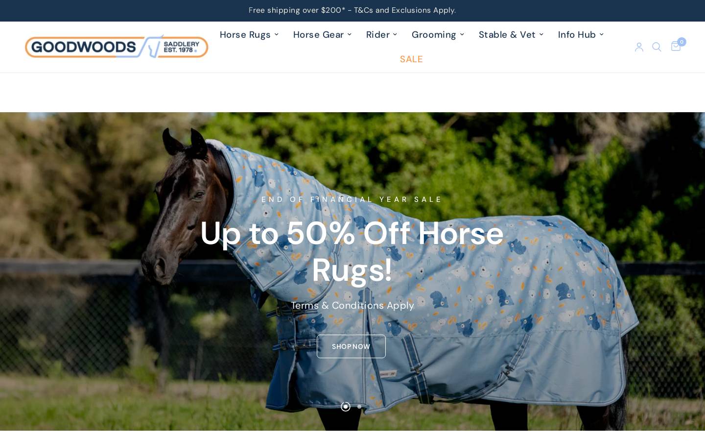 Goodwood's British Market homepage screenshot
