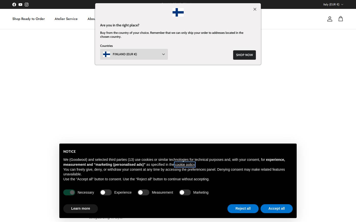 goodwool.it homepage screenshot
