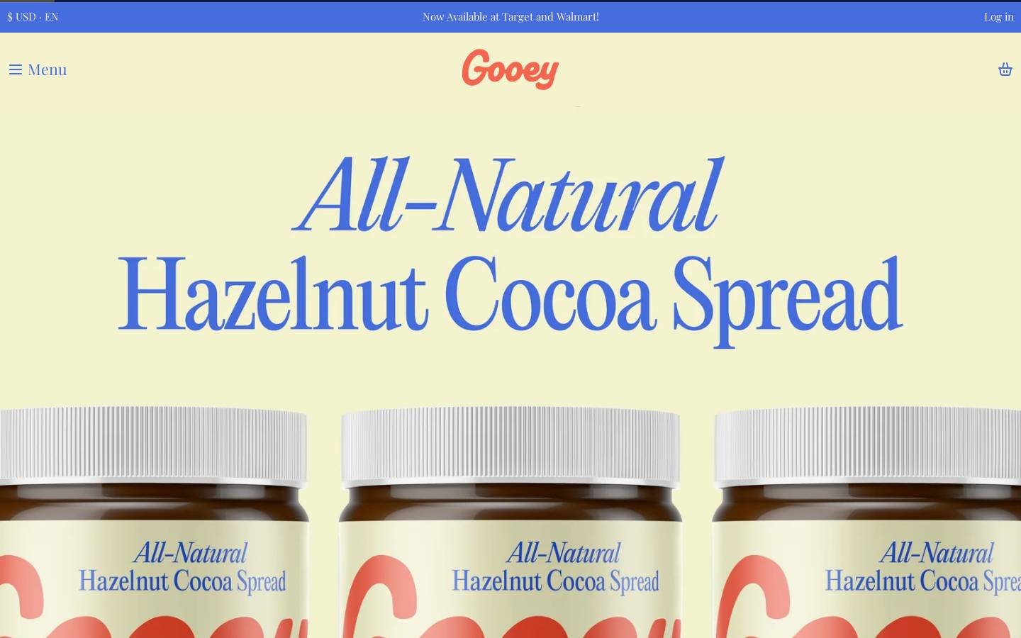 gooeysnacks.com homepage screenshot