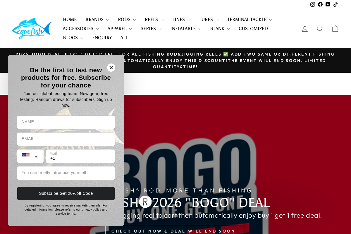 Goofish® Rod-More than fishing homepage screenshot