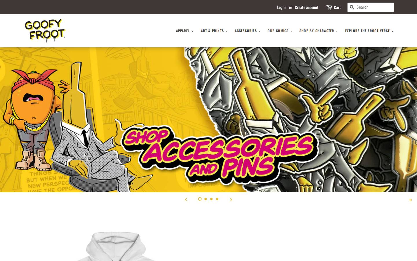 goofyfrootstore.com homepage screenshot