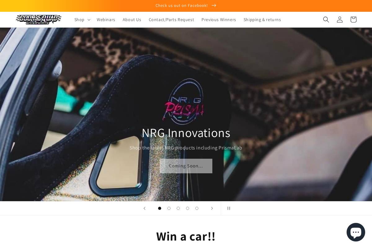 goonsquadperformance.com homepage screenshot