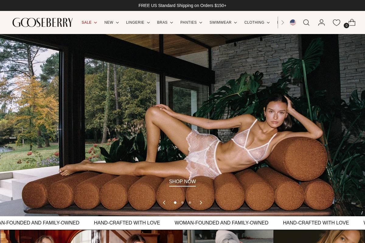 gooseberryintimates.com homepage screenshot
