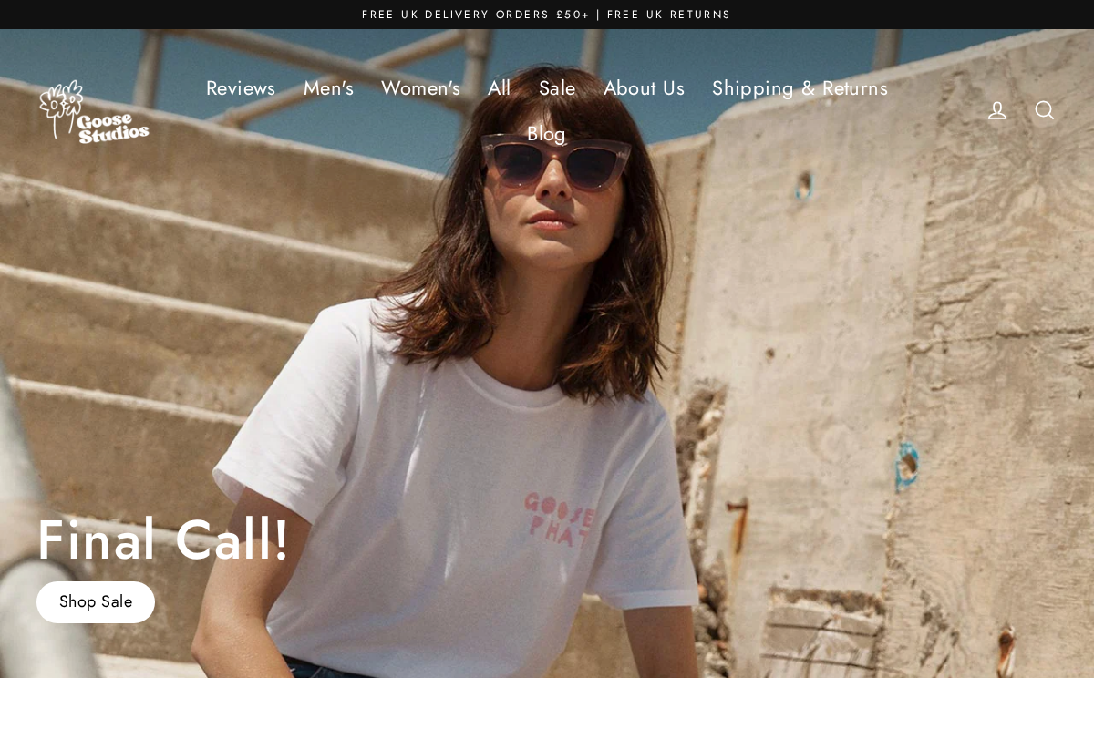 Goose Studios homepage screenshot