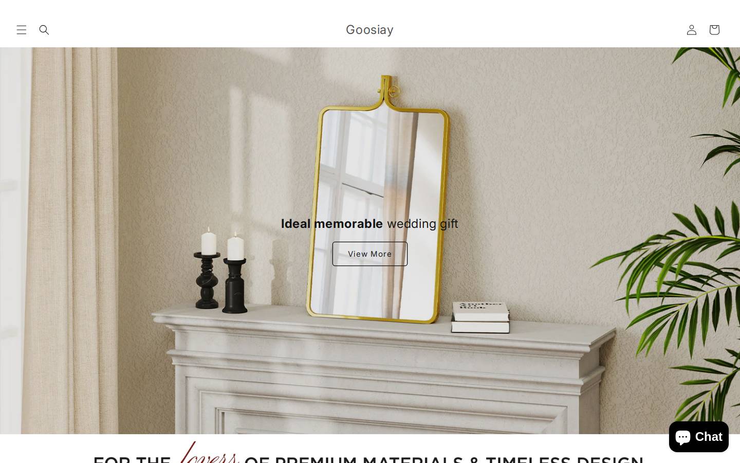 goosiay.com homepage screenshot