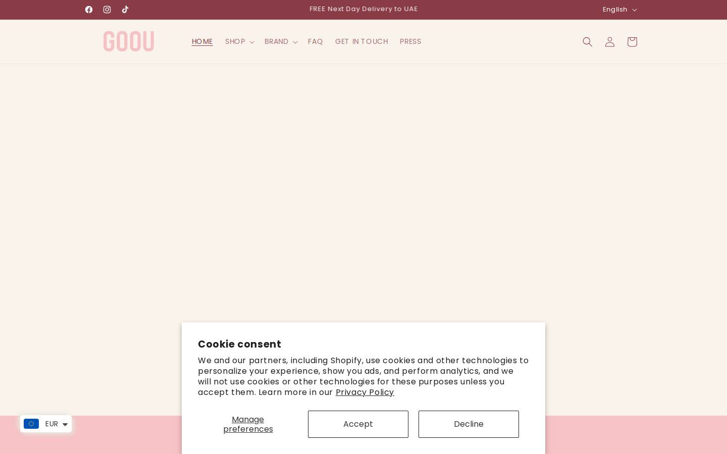 gooubeauty.com homepage screenshot