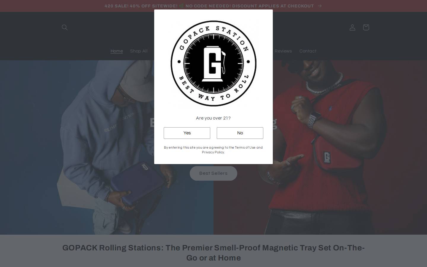 gopackstation.com homepage screenshot