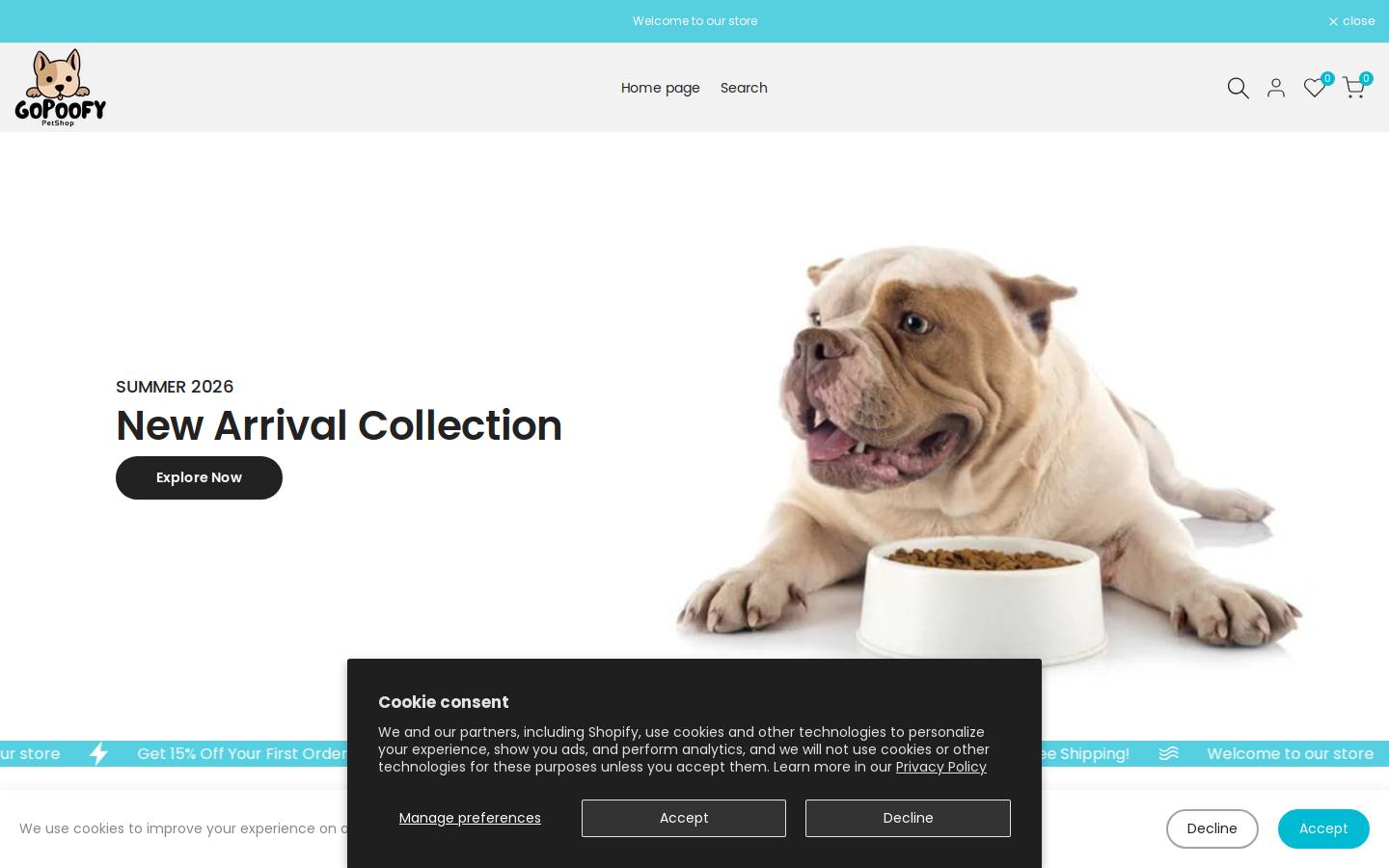 gopoofy.com homepage screenshot