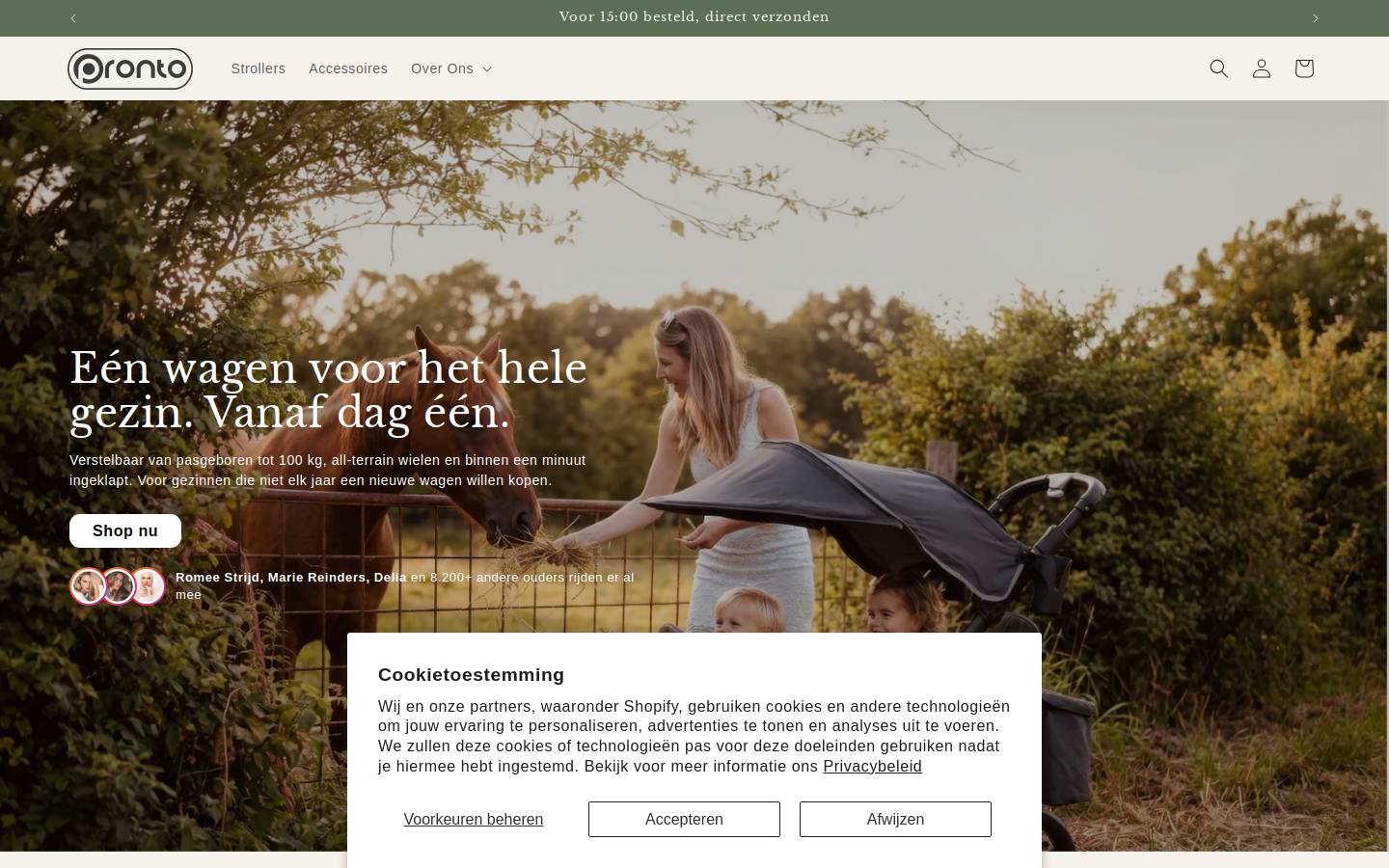 gopronto.nl homepage screenshot