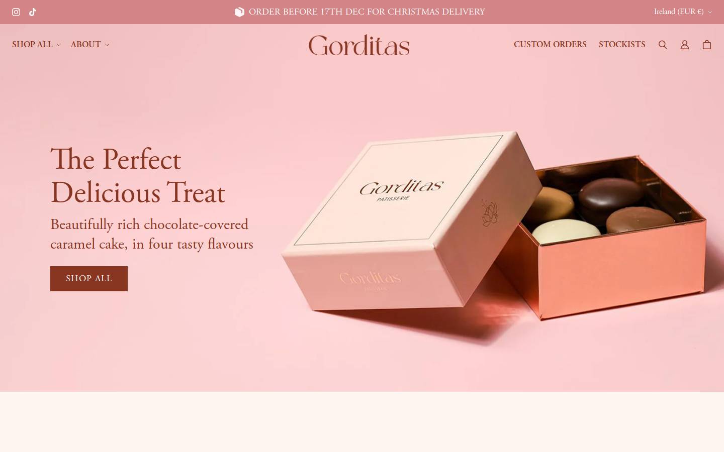 gorditasbakes.com homepage screenshot